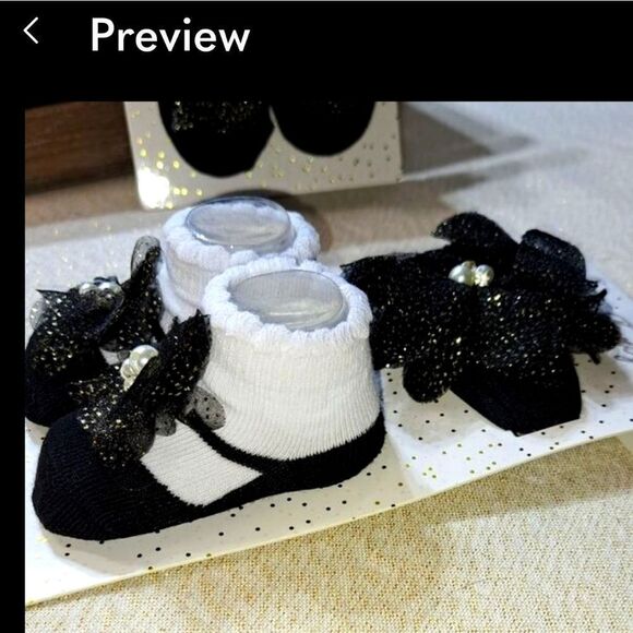 Bow Fancy Bootie/Headband Set PERFECT FOR HALLOWEEN DanBar - Picture 1 of 7